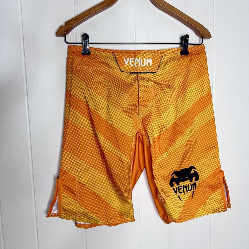 Venum MMA Fight Team Shorts - Mens XS 30 - Orange Polyester
